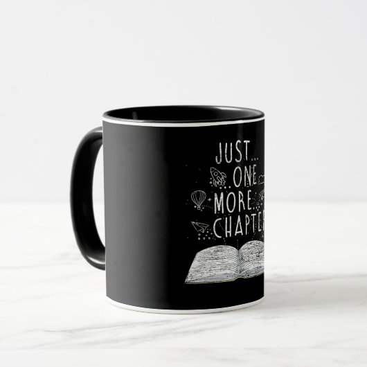 Mug un seul chapitre de plus lisant des livres (Devant gauche)