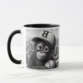 Mug Un singe fan de baseball. (Gauche)