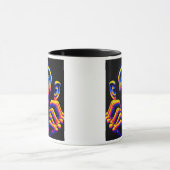 Mug Un singe hurlant dans un style pop art. (Centre)