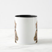 Mug Un singe mort de rire indique la taille de... (Centre)