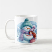Mug Un Snowman embrasse une fille dans une Wonderland (Gauche)
