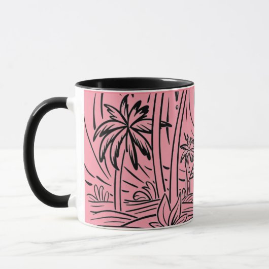 Mug un soleil levant devant la mer,mug (Gauche)