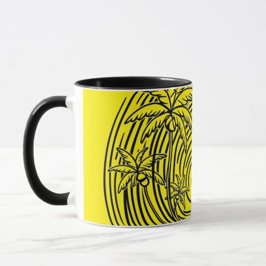 Mug un soleil levant devant la mer,mug (Gauche)