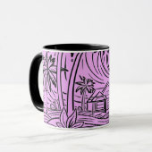 Mug un soleil levant devant la mer,mug (Devant gauche)