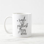 Mug Un sourire est la chose la plus jolie que l'on pui (Gauche)