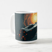 Mug Un Starship perdu dans un vide (Devant gauche)
