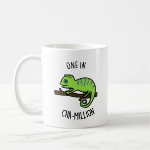 Mug Un Sur Cha Million Funny Chameleon Pun