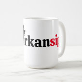 Mug Un texte rouge rkansip (Devant droit)