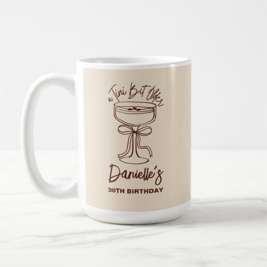 Mug Un Tini Bit plus vieux Espresso Martini 30e annive (Gauche)