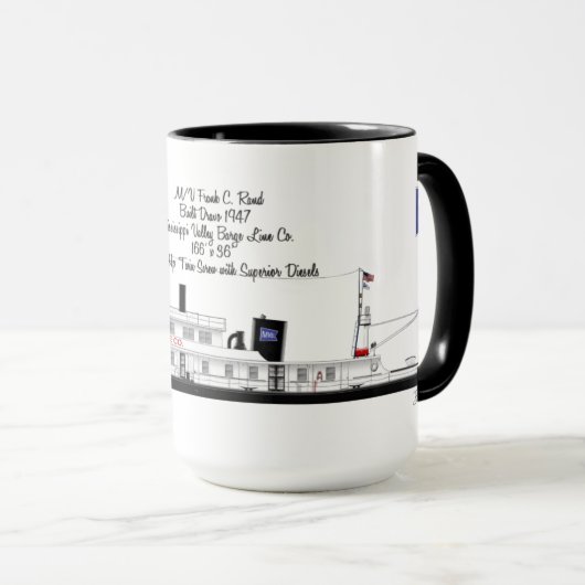 Mug Un Towboat appelé Frank C. Rand (Devant droit)