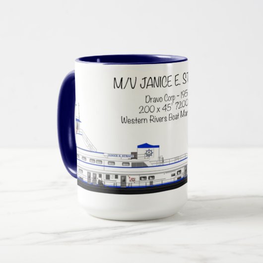 Mug Un towboat appelé Janice E. Strait (Devant gauche)