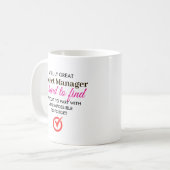 Mug Un très grand gestionnaire de projet - Nom personn (Devant gauche)