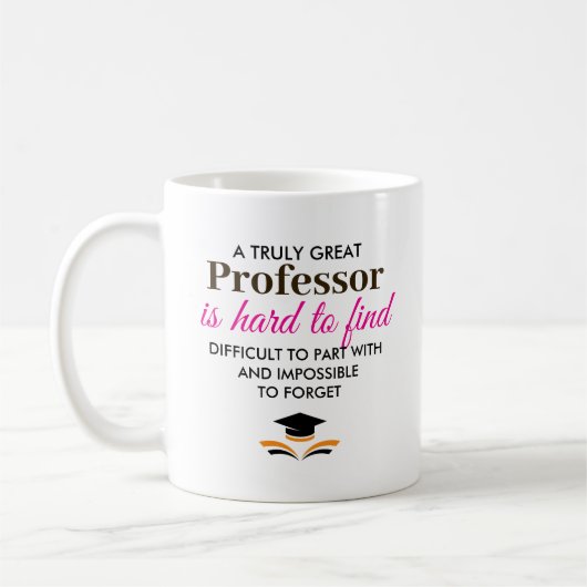 Mug Un très grand professeur - Nom personnalisé (Gauche)