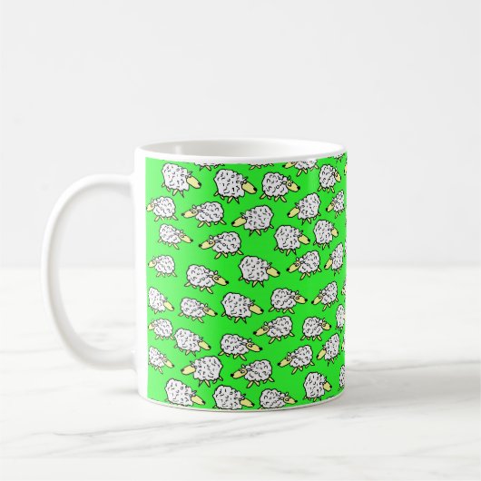 Mug Un troupeau de moutons dans un champ (Gauche)