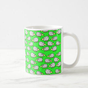 Mug Un troupeau de moutons dans un champ
