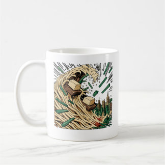 Mug Un tsunami de nouilles sur Tokyo Pop Art