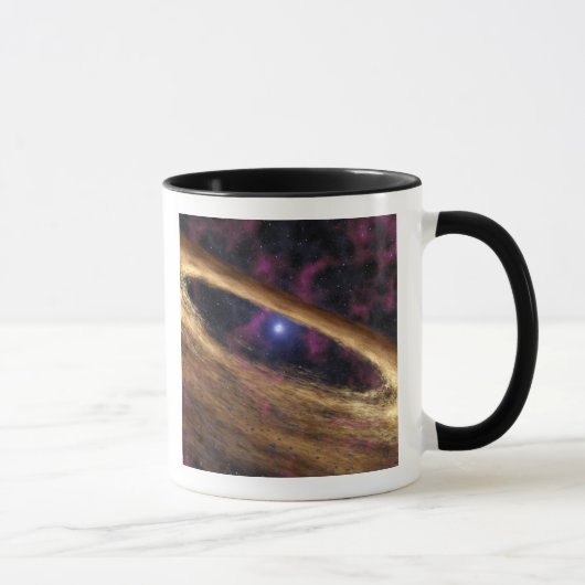 Mug Un type d'étoile morte appelée pulsar (Droite)