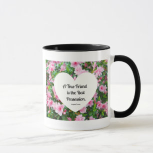 Mug Un véritable ami est la meilleure possession.