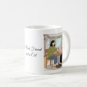 Mug Un véritable ami et un chat (Devant droit)