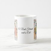 Mug Un véritable ami et un chat (Centre)