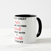 Mug Un Véritable Grand Pasteur Est Difficile De Trouve (Devant droit)