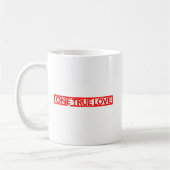 Mug Un Véritable Timbre D'Amour (Gauche)