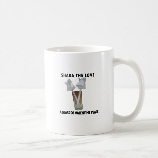 Mug Un verre de paix de la Saint-Valentin. (Droite)