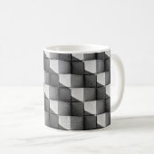Mug Un visage de la sculpture "Four Side Pyramid" dans (Devant droit)