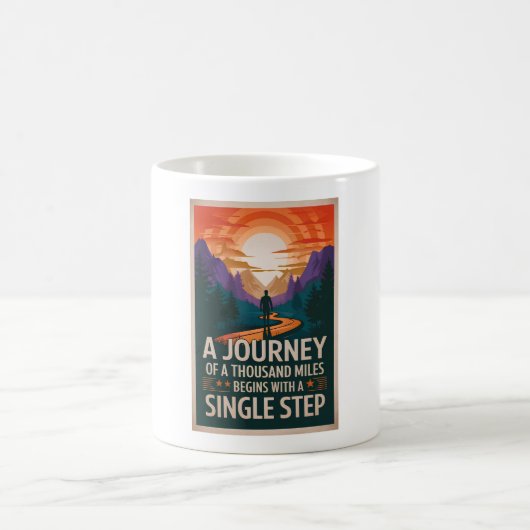 Mug Un voyage de 150 km commence par une seule (Centre)