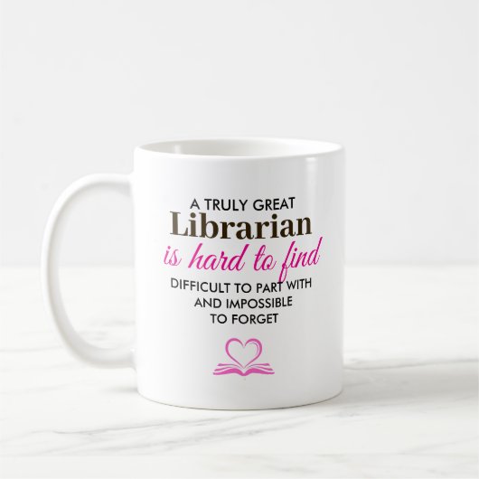 Mug Un vrai grand bibliothécaire - Nom personnalisé (Gauche)
