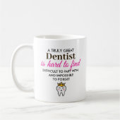 Mug Un vrai grand dentiste - Nom personnalisé (Gauche)