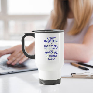 Mug Un vrai grand patron personnalisé Royal Blue
