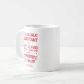 Mug Un Vraiment Grand Assistant avec un nom (Devant gauche)