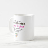 Mug Un Vraiment Grand Professeur de Maternelle – Nom p (Devant gauche)