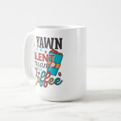 Mug Un yawn est un cri silencieux pour Coffee (Devant gauche)