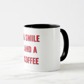 Mug Una Taza, Una Sonrisa y Un Café Buenos Días (Devant droit)