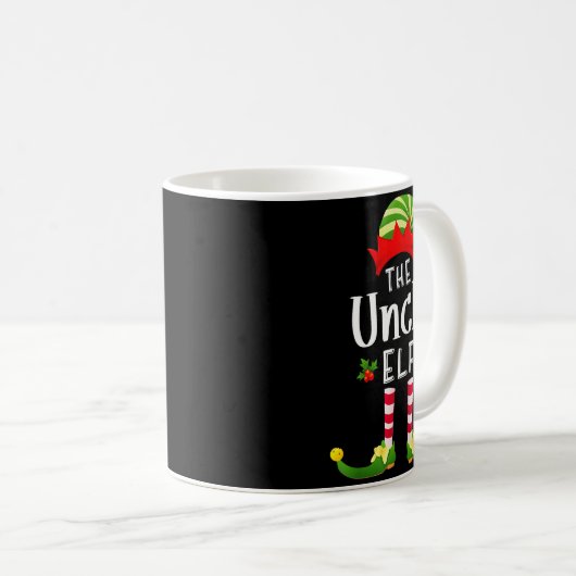 Mug Uncle Christmas Elf Matching Pajama X-mas Party  (Devant droit)