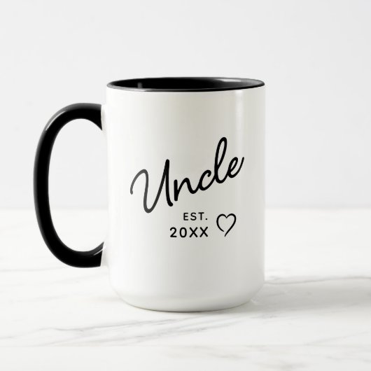 Mug Uncle Est Year  New Baby Pregnancy Reveal  (Gauche)