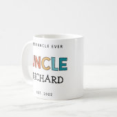 Mug Uncle personnalisé Retro cadeau meilleur oncle jam (Devant gauche)