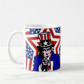Mug Uncle Sam with Stars & Stripes Background (Gauche)