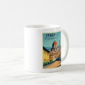 Mug Une affiche de voyage classique nostalgique – Flor (Devant droit)