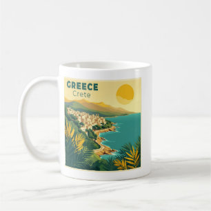 Mug Une affiche de voyage classique nostalgique – Grèc