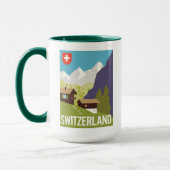 Mug Une affiche de voyage de la Suisse (Gauche)