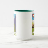 Mug Une affiche de voyage de la Suisse (Centre)