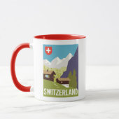 Mug Une affiche de voyage de la Suisse (Gauche)