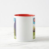 Mug Une affiche de voyage de la Suisse (Centre)