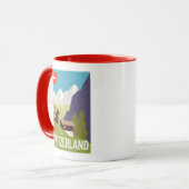 Mug Une affiche de voyage de la Suisse (Devant gauche)