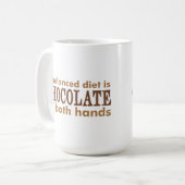Mug Une alimentation équilibrée est… (Devant gauche)