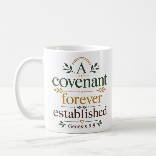 Mug Une Alliance Éternellement Établie Promesse Bibliq (Gauche)
