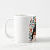Mug Une Américaine Africaine Priant Floral (Gauche)